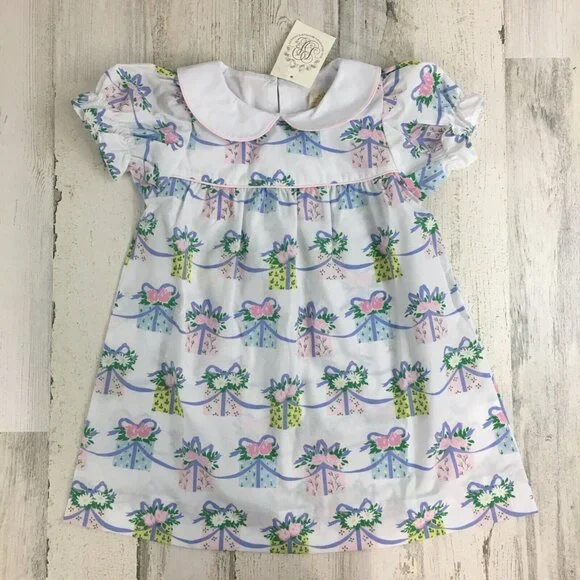 Beaufort Bonnet Company Every Day is a Gift Holly Dress Birthday Girls Sz 4T NWT - Picture 1 of 10